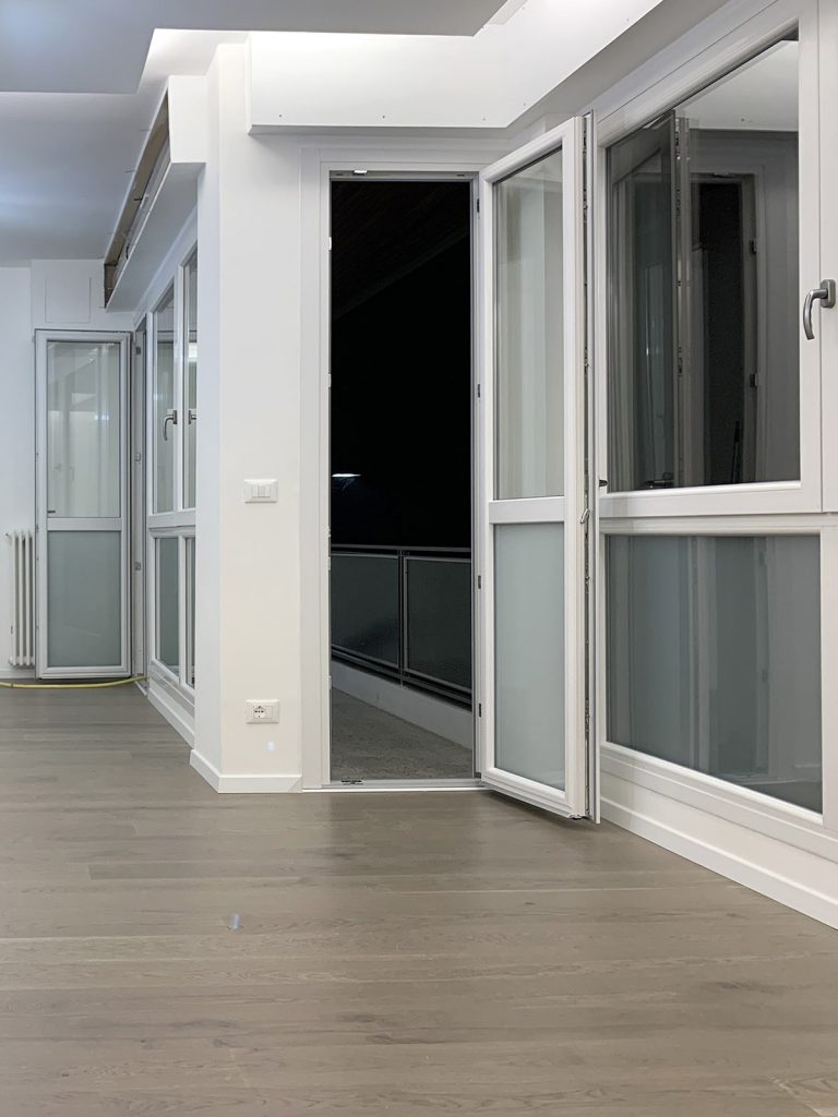 Appartamento Via Licinio (UD) - Zona giorno dopo la ristrutturazione (1)