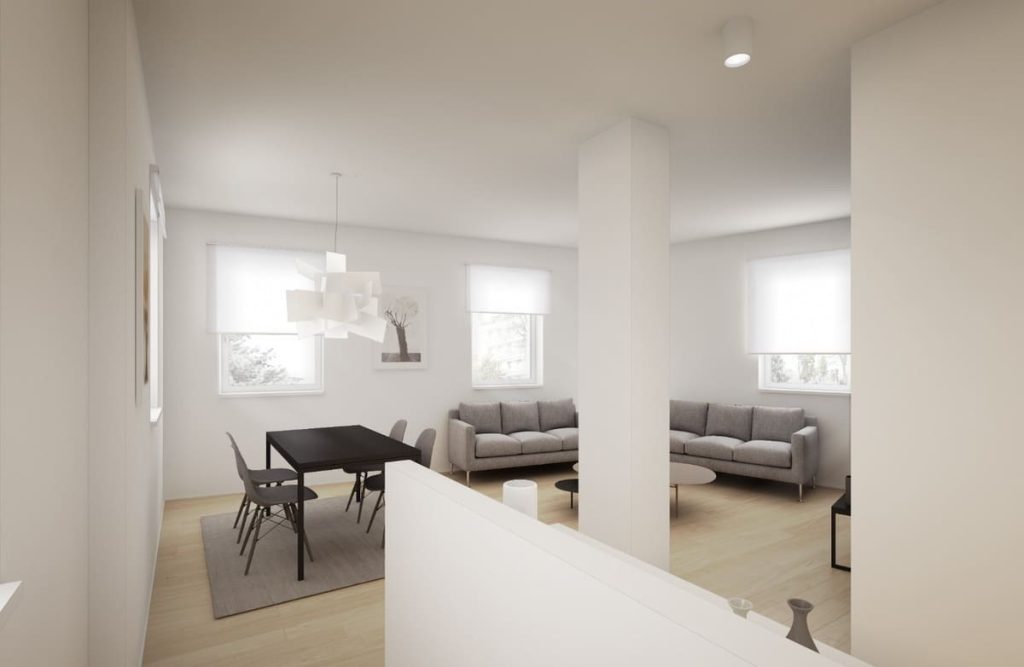 Corte del glicine, via Marangoni / via Rivis (UD) - Zona living